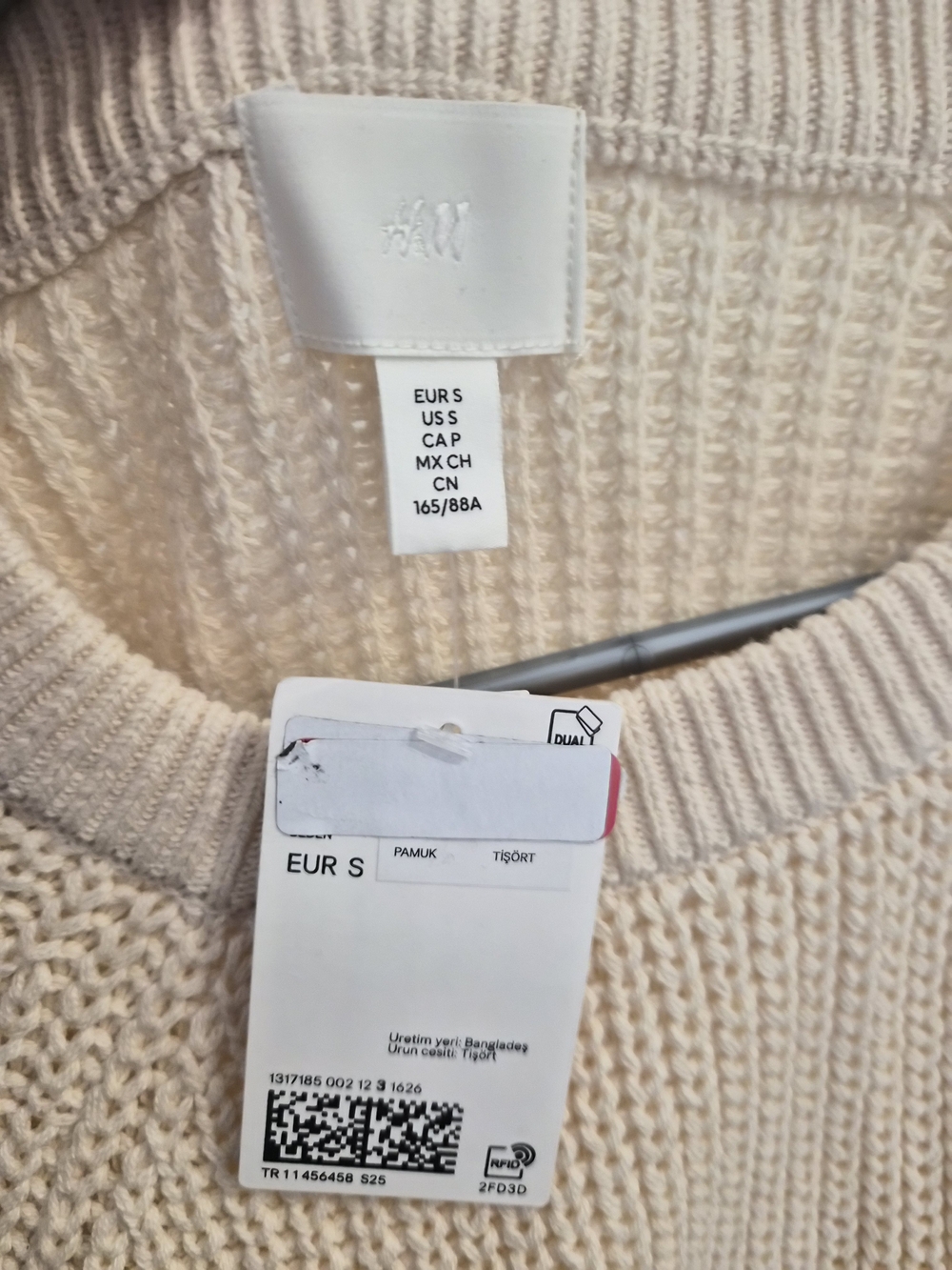 H&M Cream Crewneck Knit Sweater - Picture 4 of 5